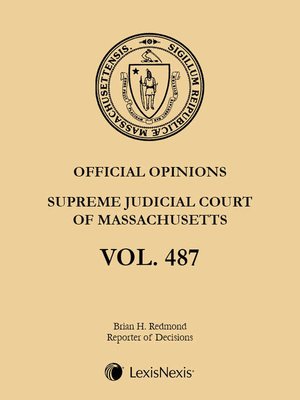 cover image of Massachusetts Official Reports